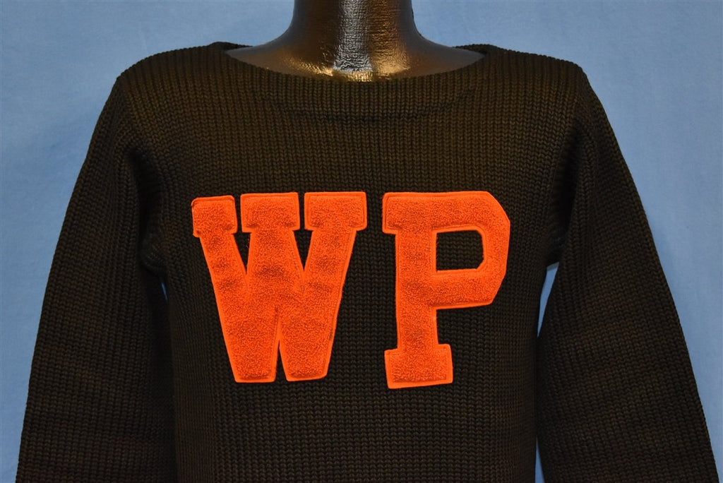 50s WP Letterman Boat Neck Sweater Medium