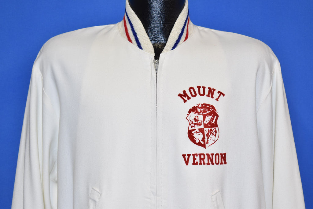 50s Mount Vernon Coat of Arms White Jacket Large product image 1