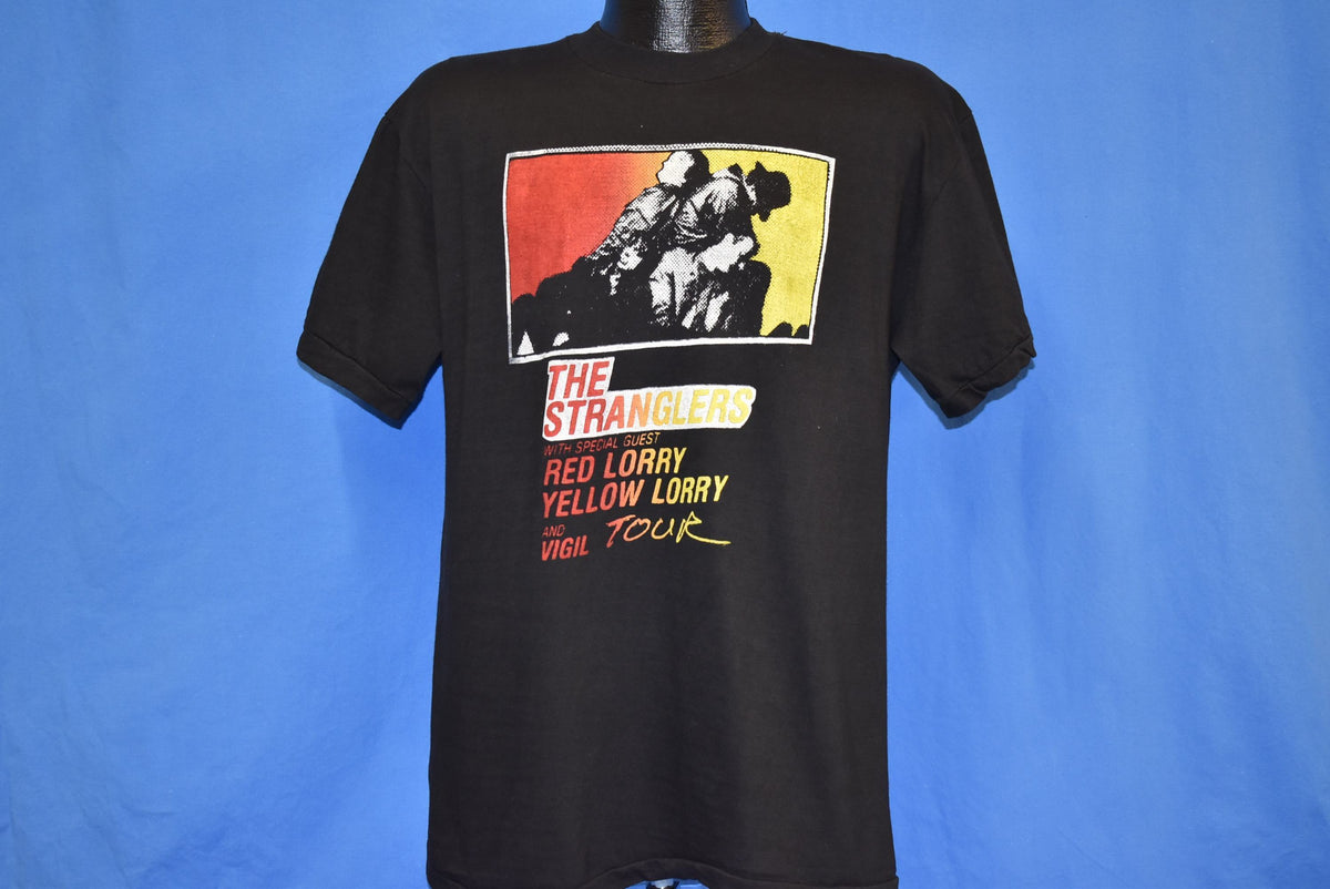 80s The Stranglers Red Lorry Yellow Vigil Tour t-shirt Large product image 4