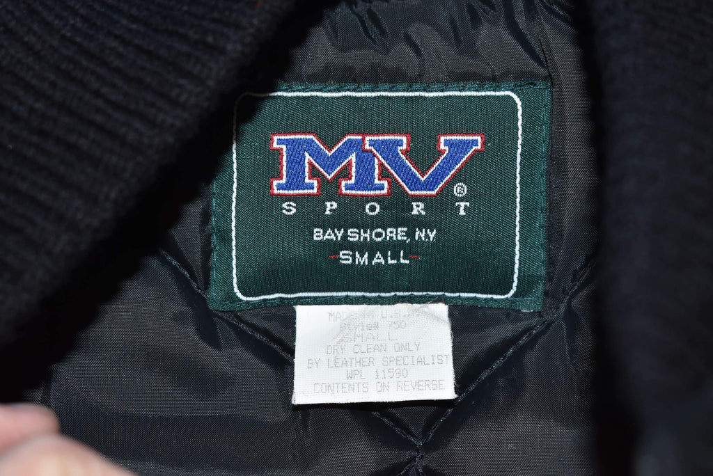 90s A Current Affair TV Show Wool Leather Letterman Jacket product image 3