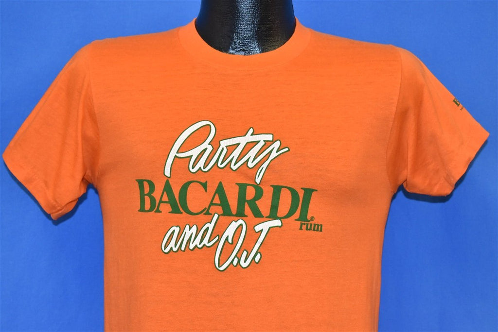 80s Party Bacardi Rum and OJ Orange Juice t-shirt Small product image 1