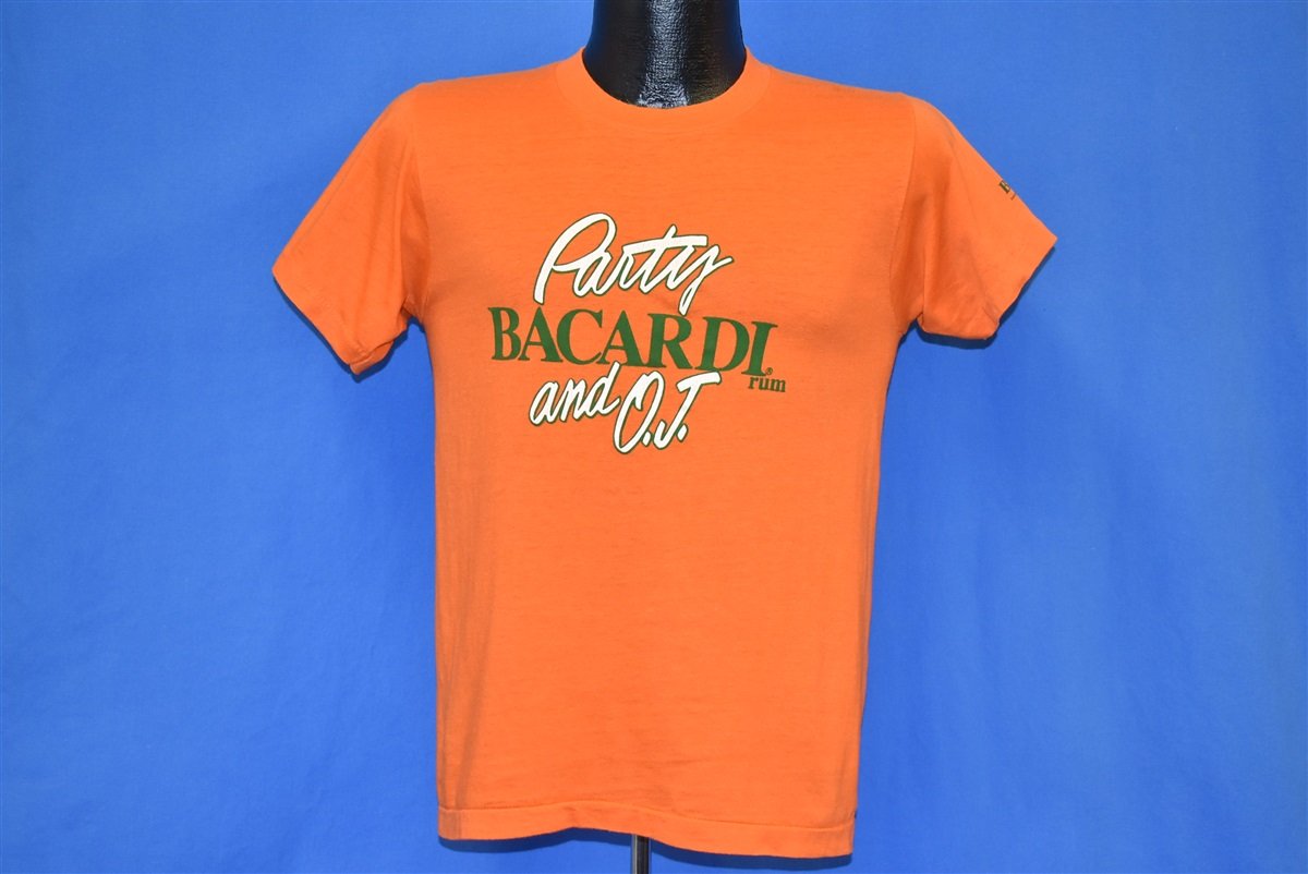 80s Party Bacardi Rum and OJ Orange Juice t-shirt Small product image 2
