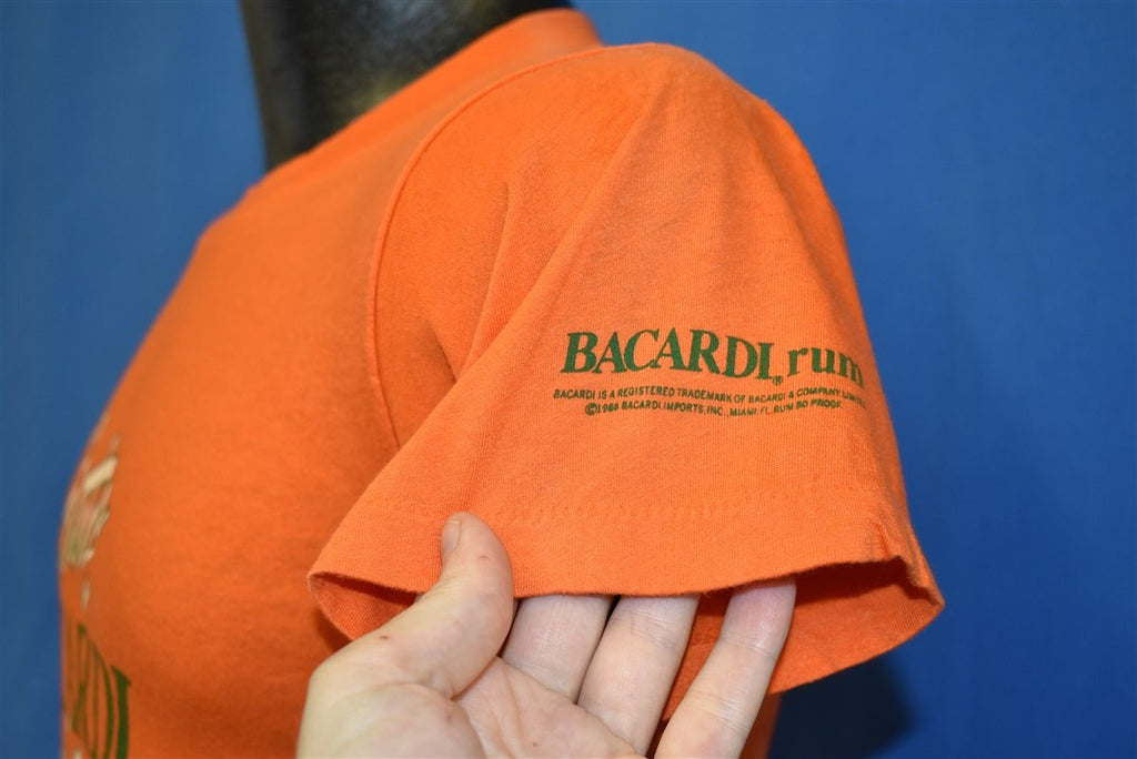 80s Party Bacardi Rum and OJ Orange Juice t-shirt Small product image 3