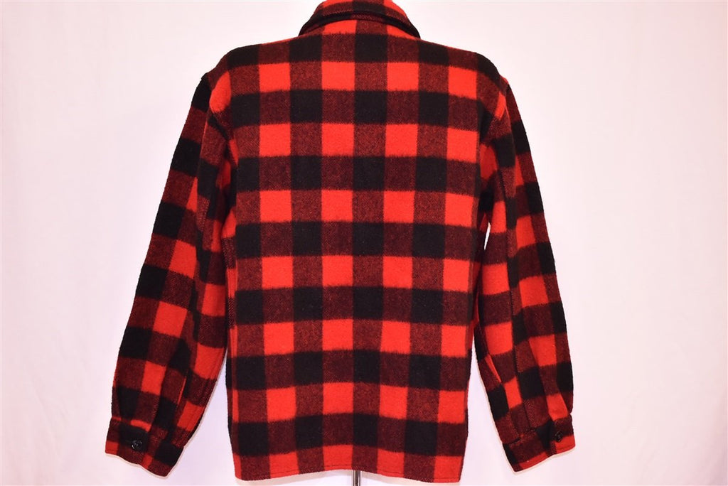 50s Fashion Wagon Red Plaid Buffalo Check Wool Shirt Large product image 3