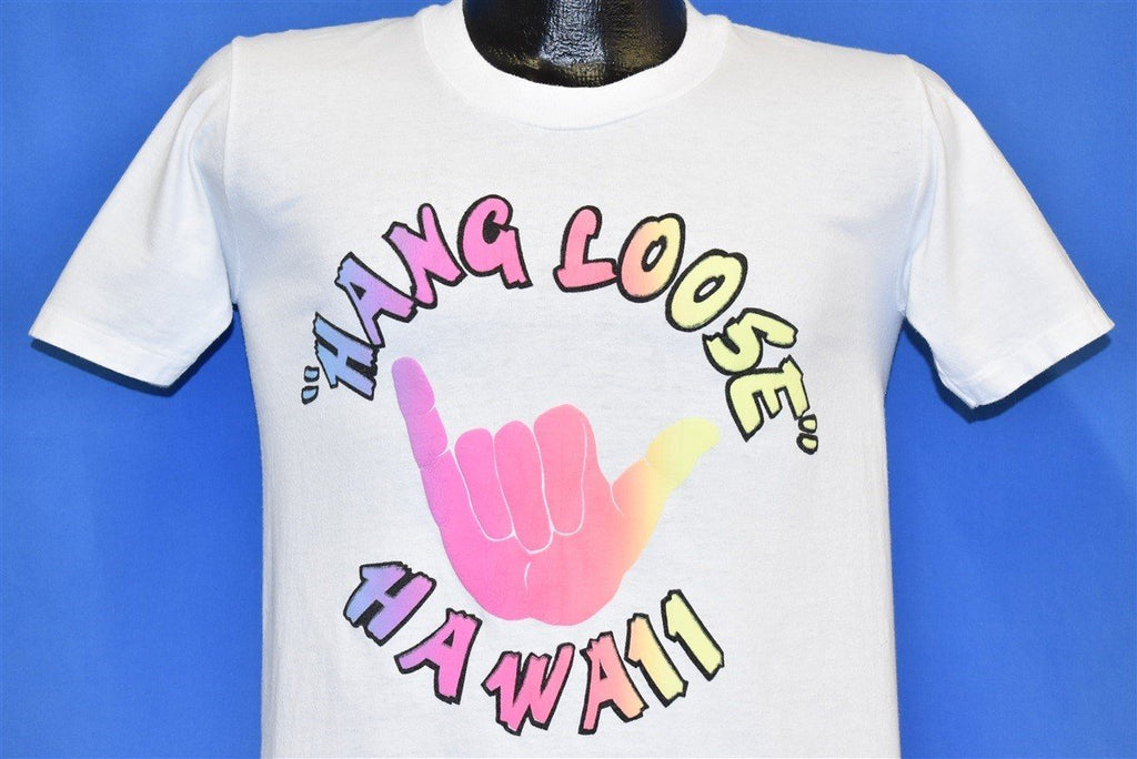 80s Hang Loose Hawaii Rainbow Shaka Sign t-shirt Small product image 1