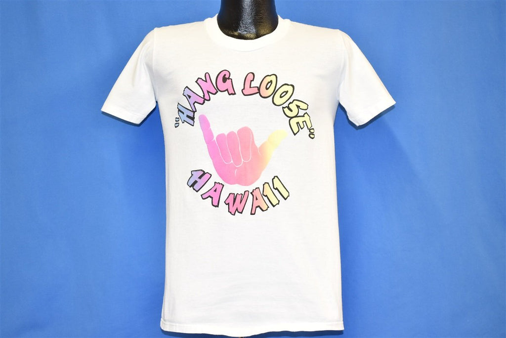80s Hang Loose Hawaii Rainbow Shaka Sign t-shirt Small product image 2