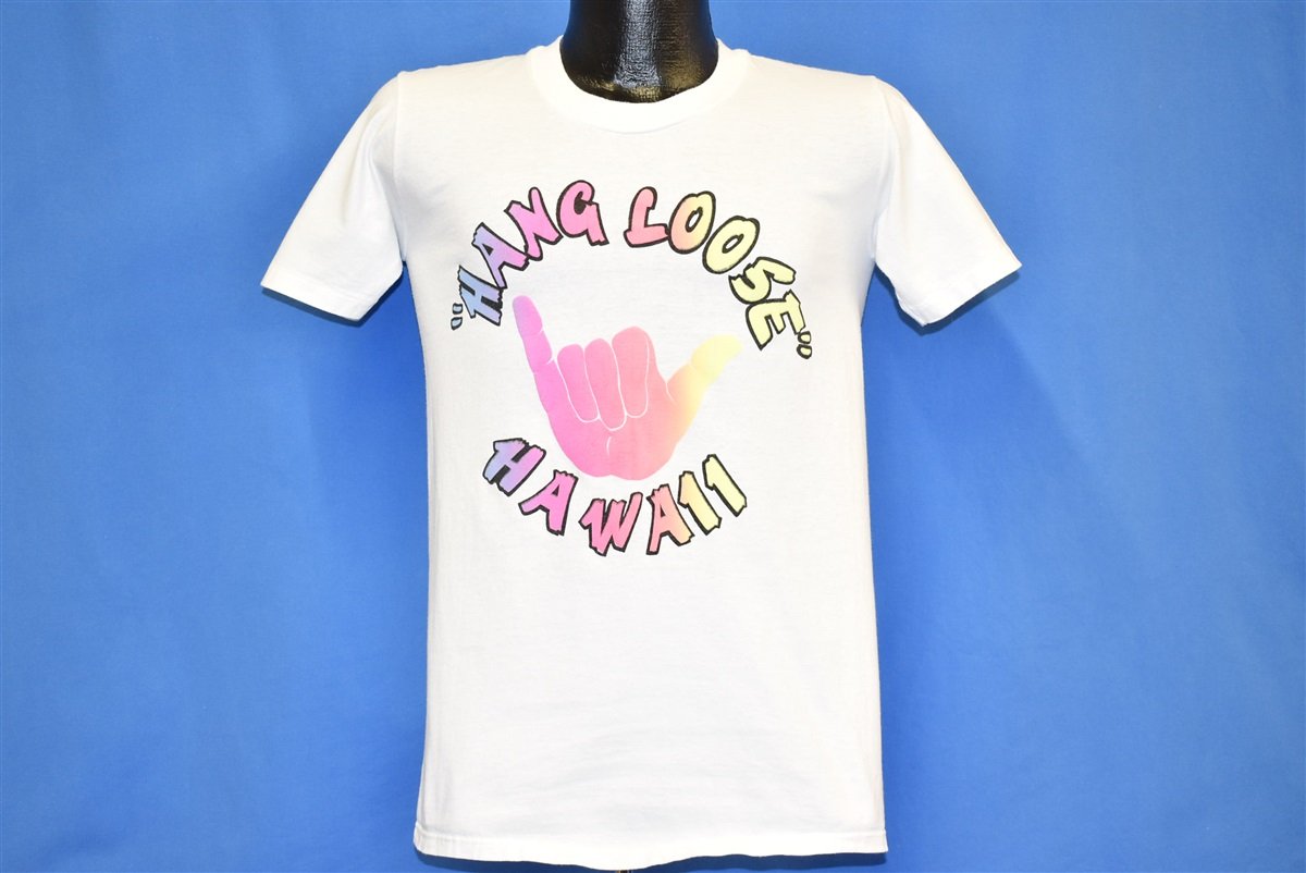 80s Hang Loose Hawaii Rainbow Shaka Sign t-shirt Small product image 2
