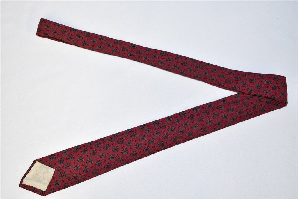 50s Ivy Tones Red Green Motif Necktie