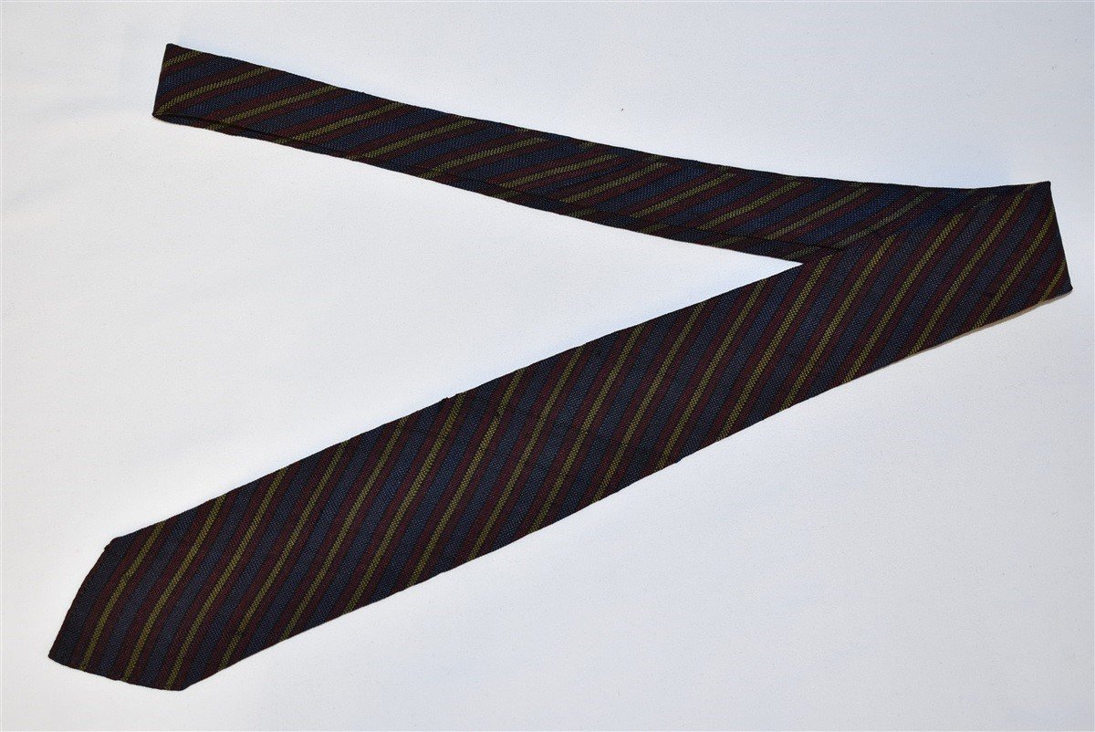50s Woodward & Lothrop Striped Silk Necktie