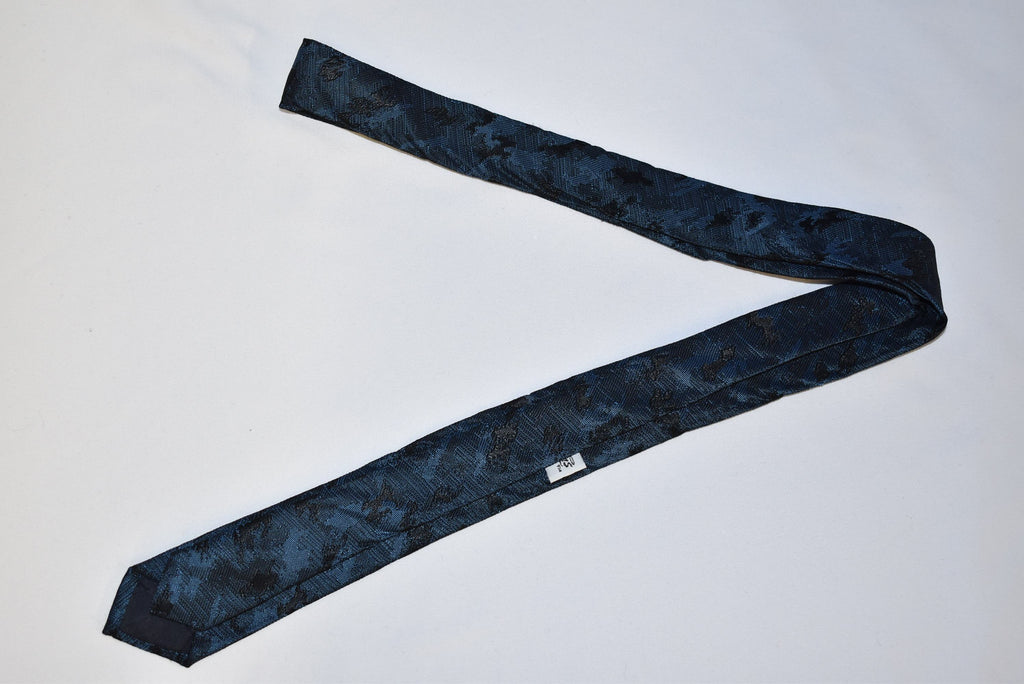 50s Midnight Blue Jacquard Necktie