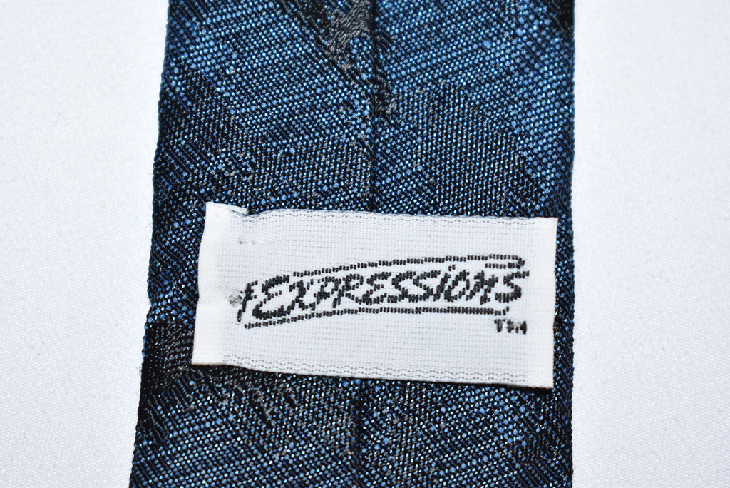 50s Midnight Blue Jacquard Necktie