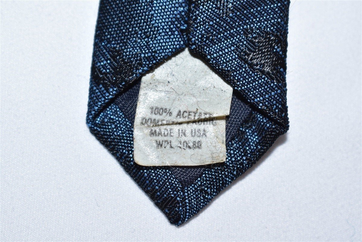 50s Midnight Blue Jacquard Necktie