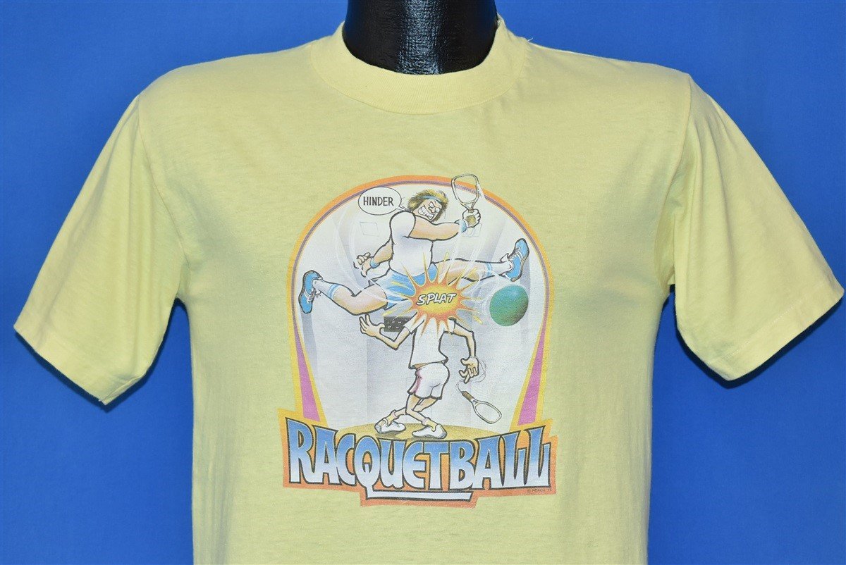 70s Racquetball Cartoon Iron On t-shirt Small product image 1