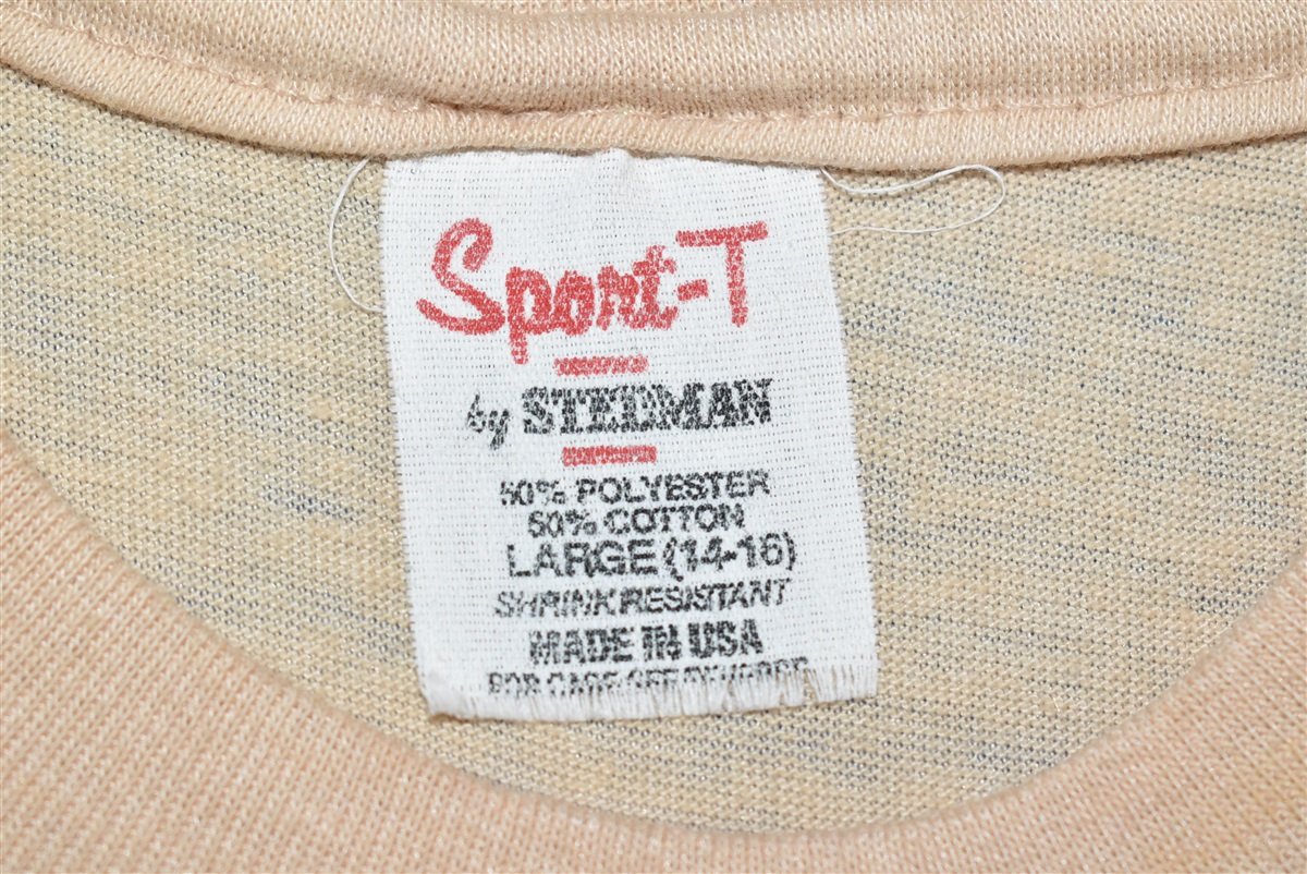 80s Beige Blank Stedman Soft t-shirt Youth Large product image 3