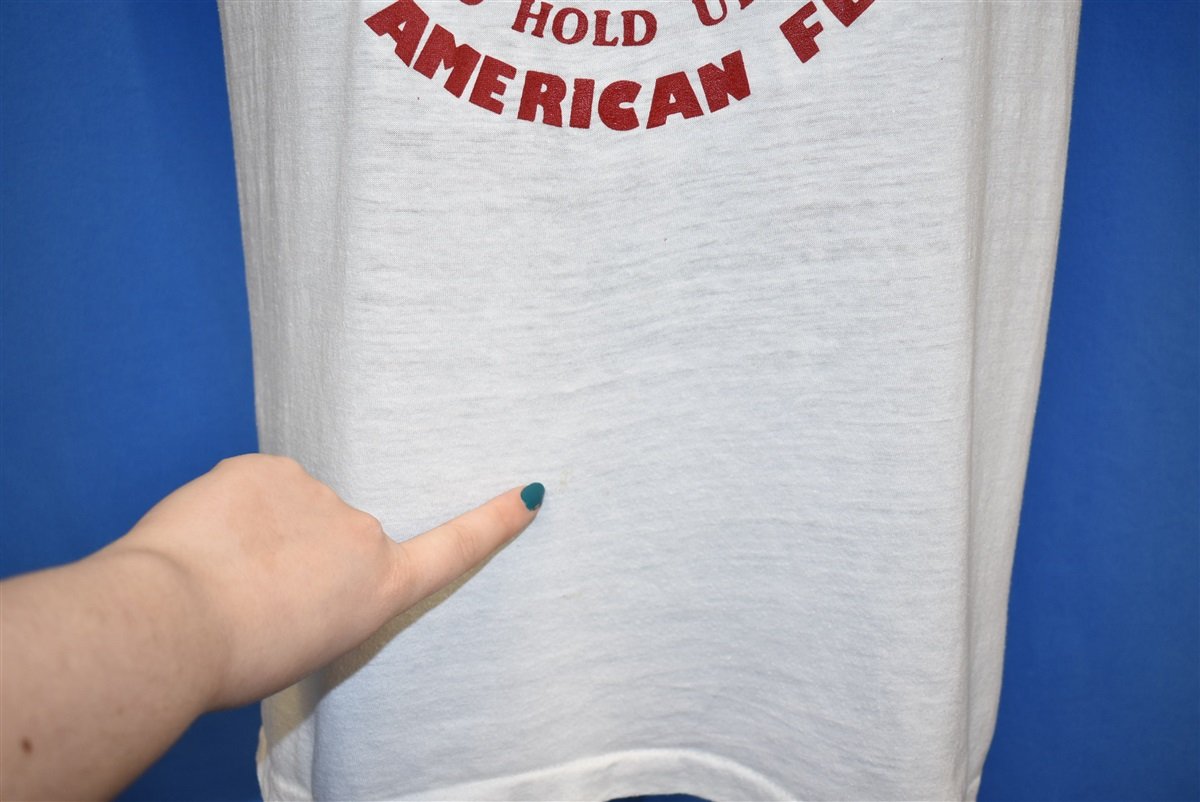 80s Takes a Pole to Hold American Flag Ringer t-shirt Medium product image 3