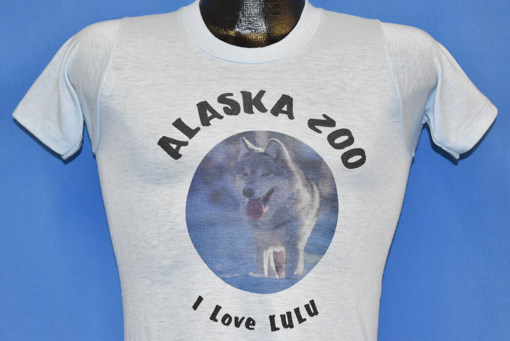 80s Alaska Zoo I Love Lulu Wolf Blue t-shirt Extra Small product image 1