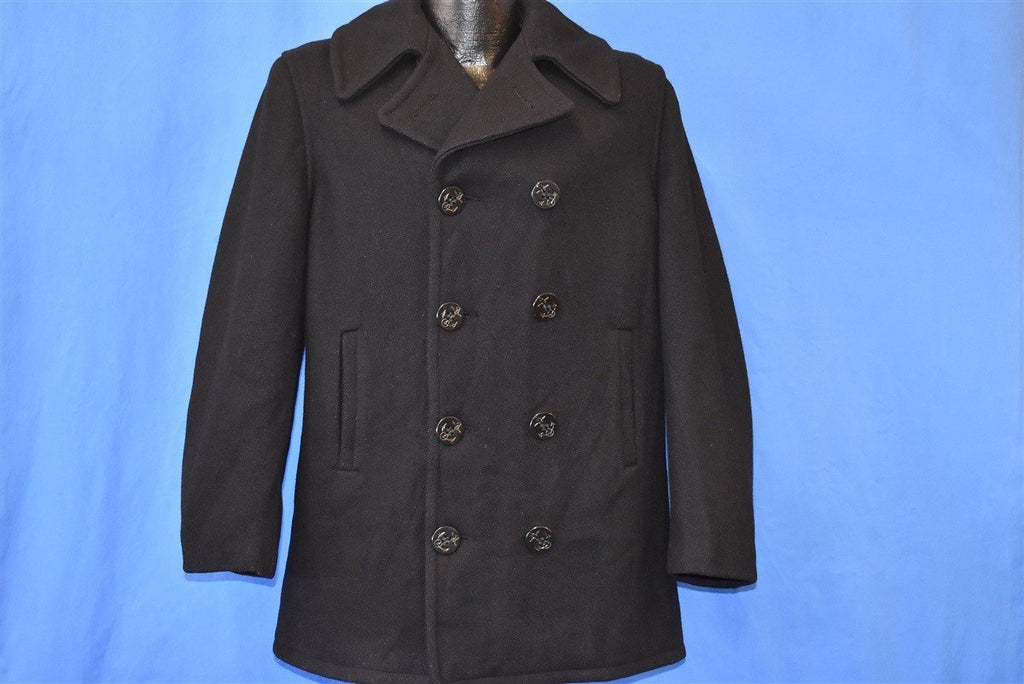 50s King-O-Wear Navy Wool 10 Button Coat Medium product image 2