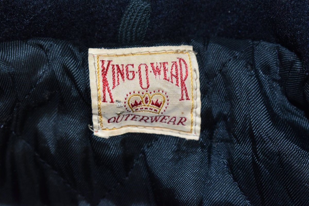 50s King-O-Wear Navy Wool 10 Button Coat Medium product image 5