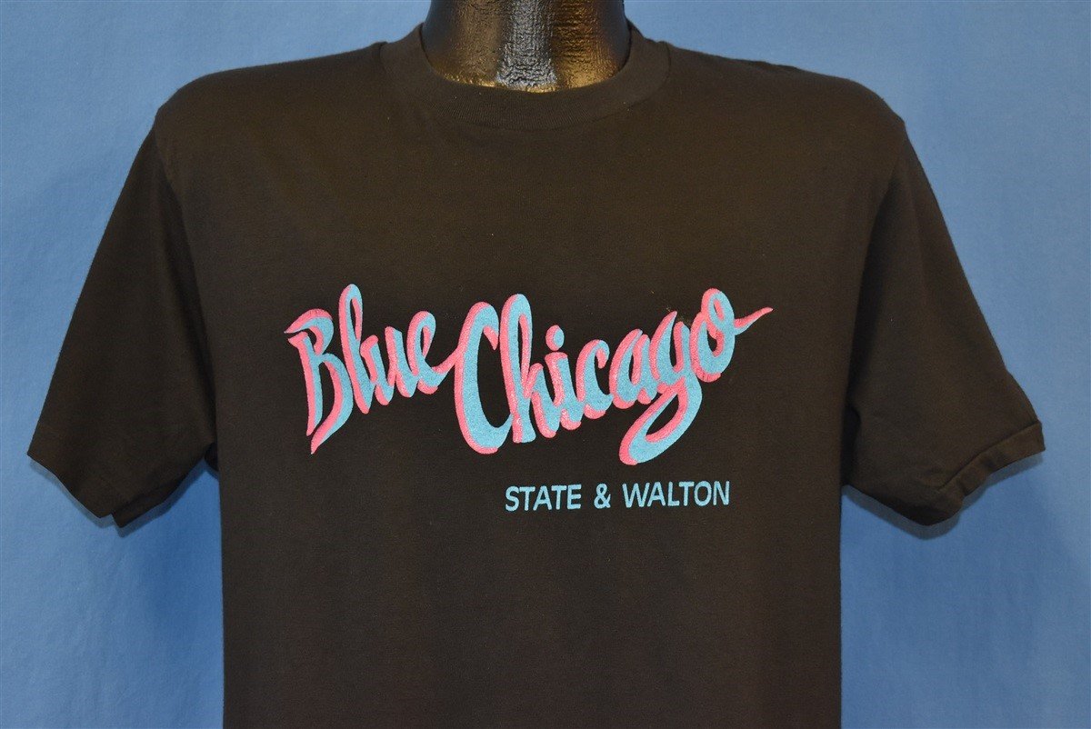 80s Blue Chicago State Walton Blues Club Illinois t-shirt product image 1