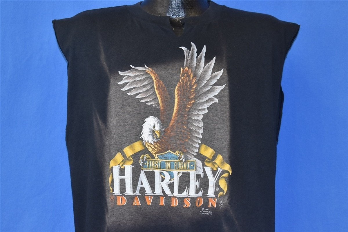 80s Harley Davidson 3D Emblem Crete IL t-shirt Extra Large product image 1