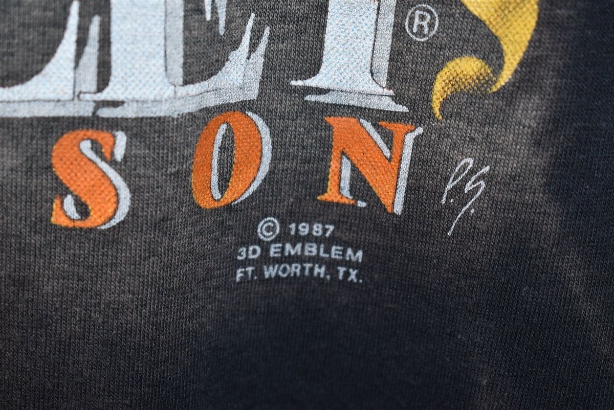 80s Harley Davidson 3D Emblem Crete IL t-shirt Extra Large product image 3