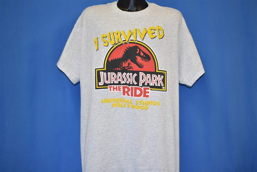90s I Survived Jurassic Park the Ride t-shirt Extra Large product image 2