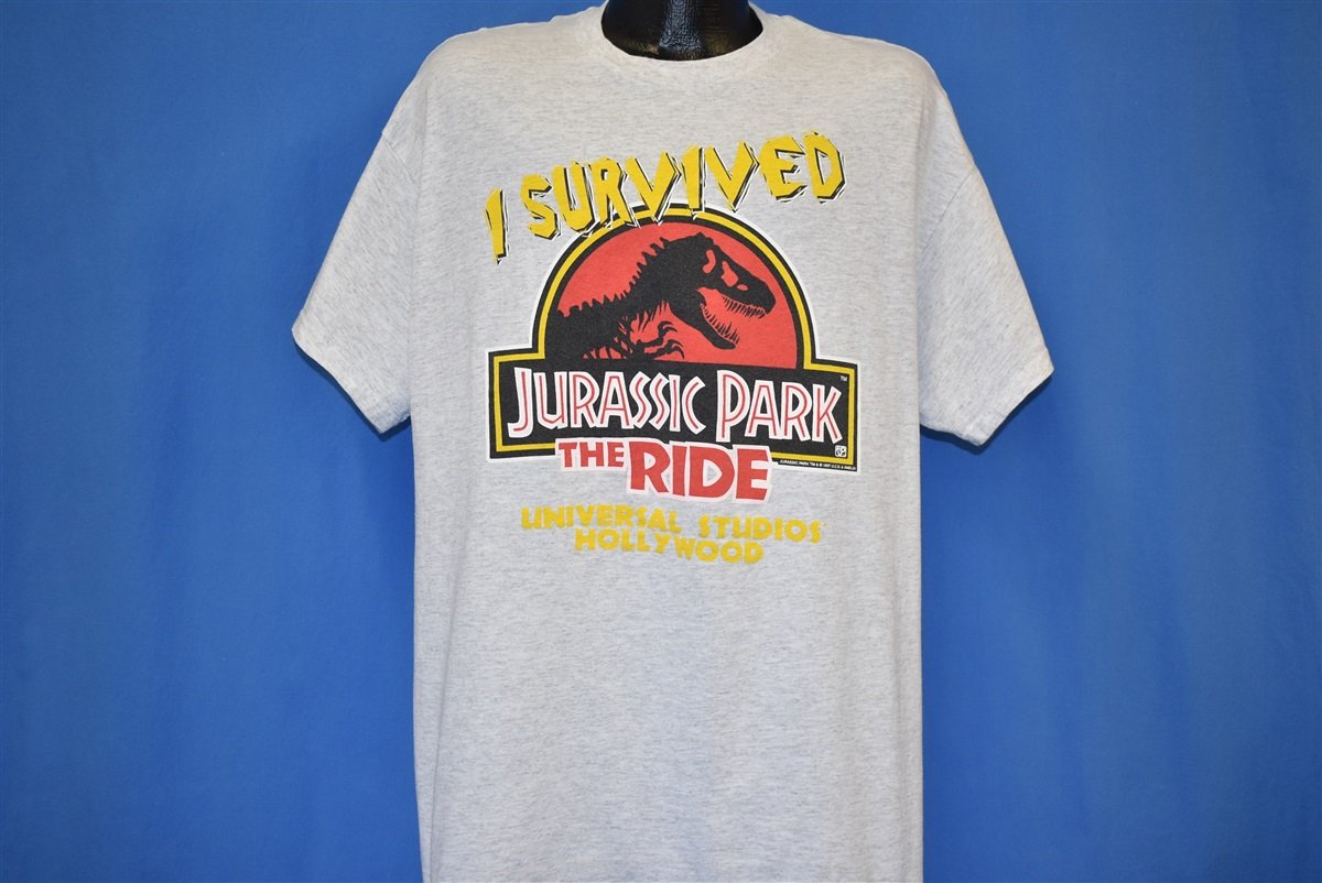 90s I Survived Jurassic Park the Ride t-shirt Extra Large product image 2