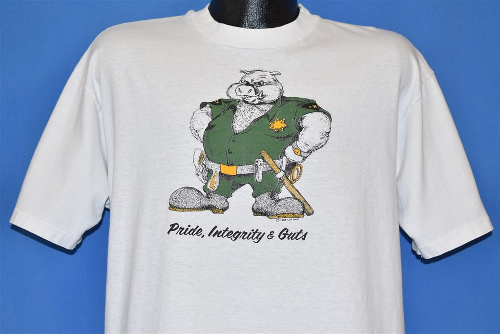 80s Pig Pride Integrity Guts Police Cop t-shirt Extra Large product image 1