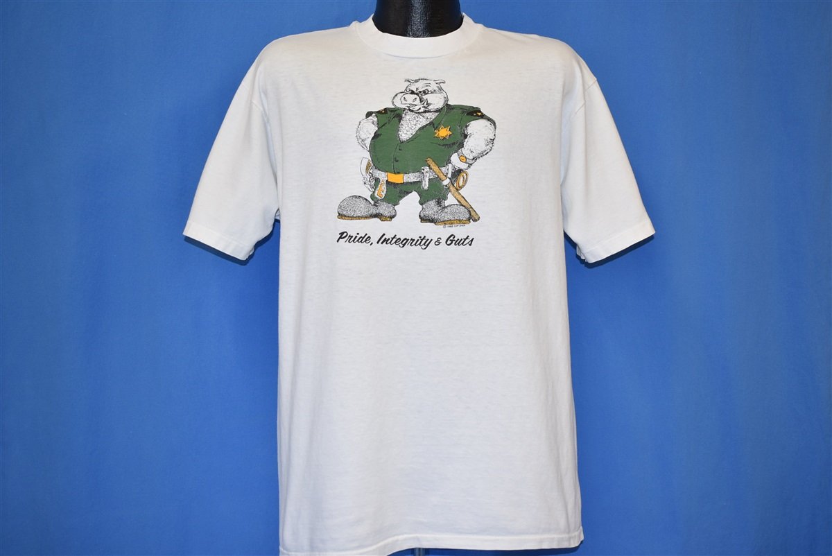 80s Pig Pride Integrity Guts Police Cop t-shirt Extra Large product image 2