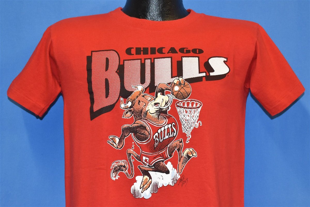 90s Chicago Bulls Slam Dunk Jack Davis NBA t-shirt Medium product image 1