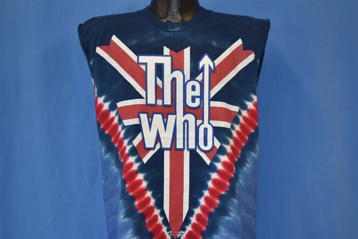 90s The Who Long Live Rock Tie Dye Union Jack t-shirt Medium product image 1