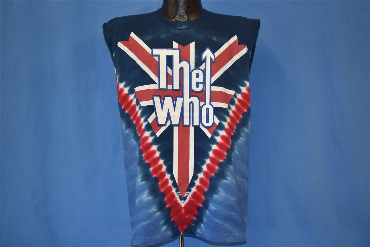 90s The Who Long Live Rock Tie Dye Union Jack t-shirt Medium product image 2