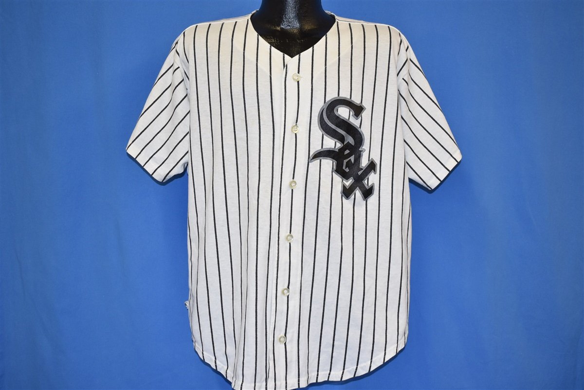 80s Chicago White Sox Pinstripe Baseball Jersey t-shirt XXL product image 2