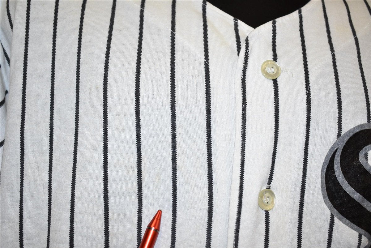 80s Chicago White Sox Pinstripe Baseball Jersey t-shirt XXL product image 3