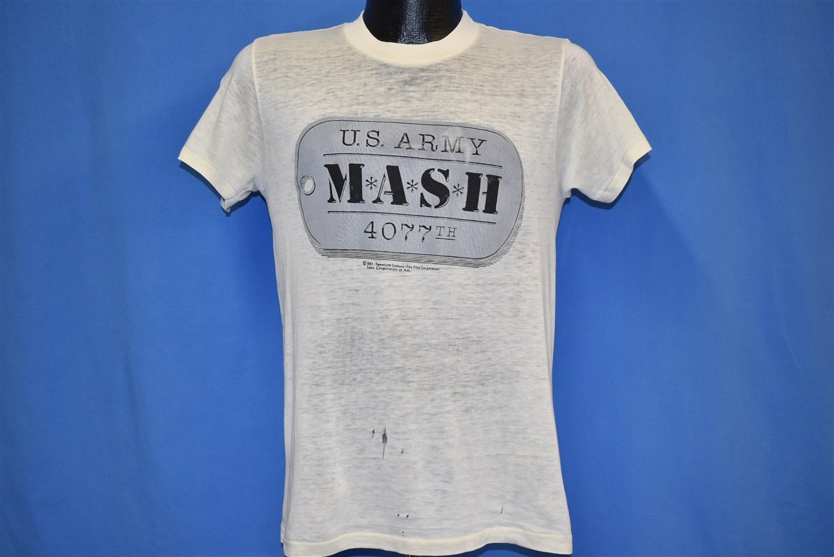 80s MASH 4077th US Army TV Show Distressed t-shirt Small product image 2