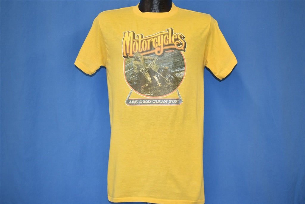 70s Motorcycles Good Clean Fun Roach Iron On t-shirt Medium product image 2