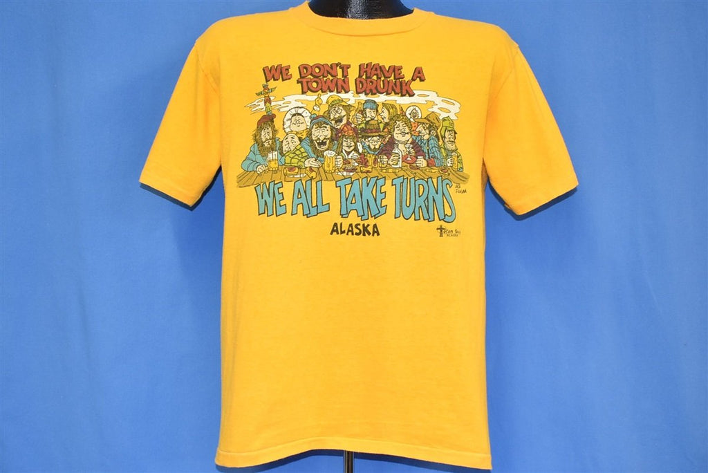 80s Alaska Town Drunk Funny Vacation t-shirt Large product image 2