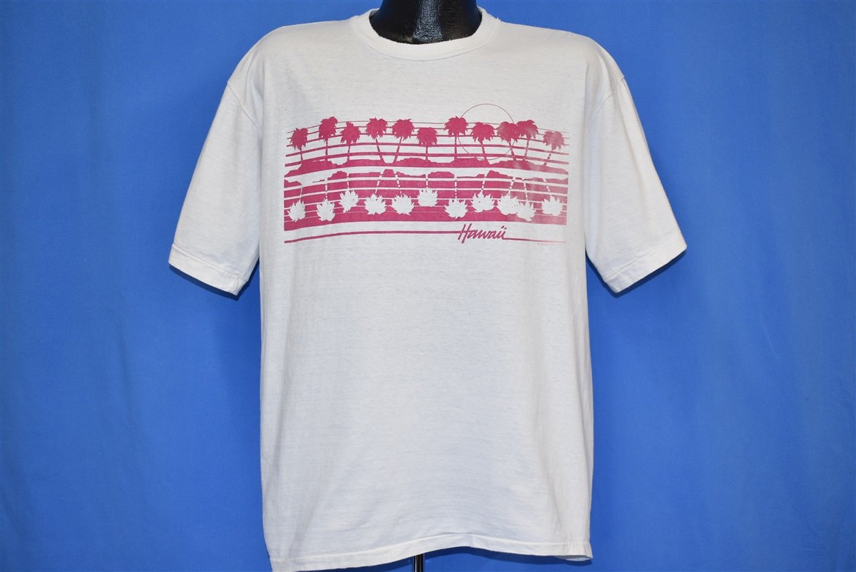 80s Hawaii Palm Tree Sunset Vacation Souvenir t-shirt Large product image 2