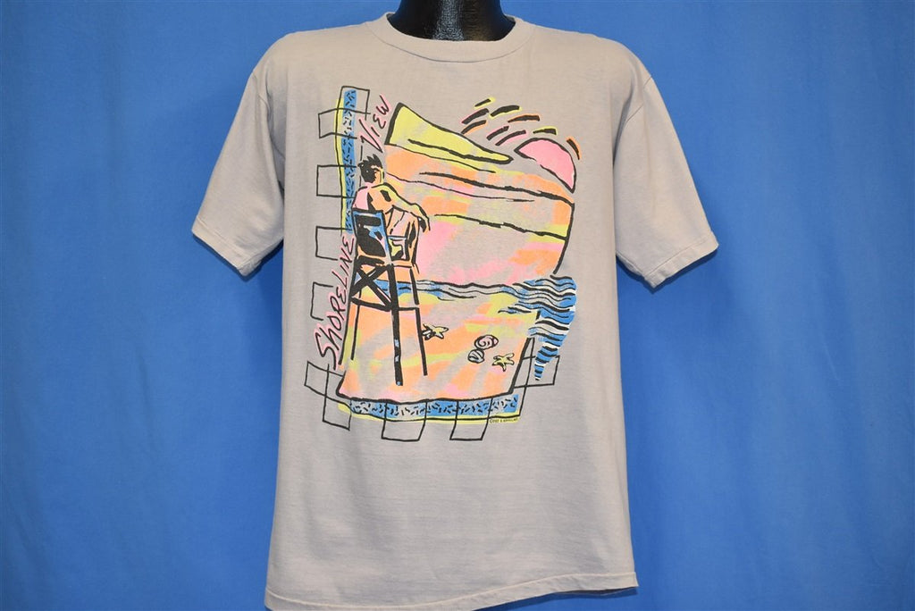 90s Shoreline View Beach Sunset Lifeguard t-shirt Large product image 2