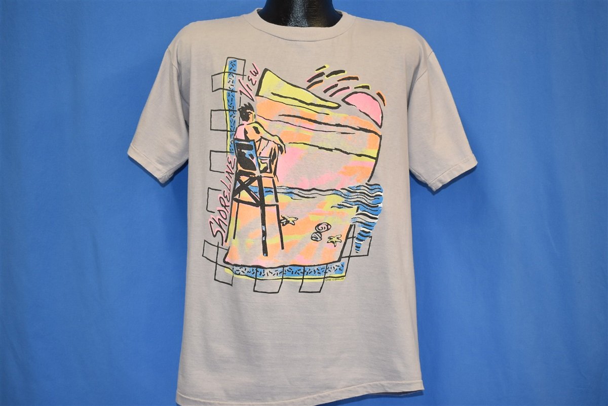 90s Shoreline View Beach Sunset Lifeguard t-shirt Large product image 2