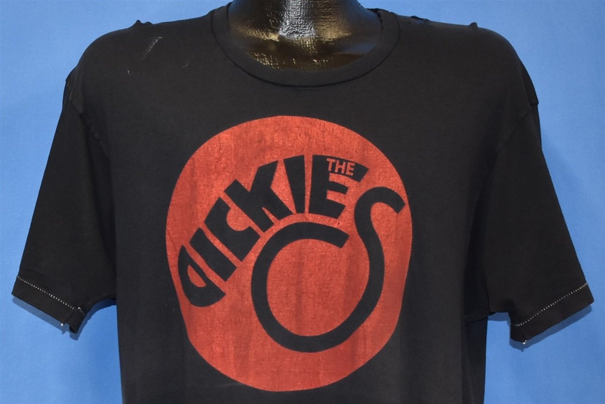 80s The Dickies Punk Rock Band Logo Distressed t-shirt Large product image 1