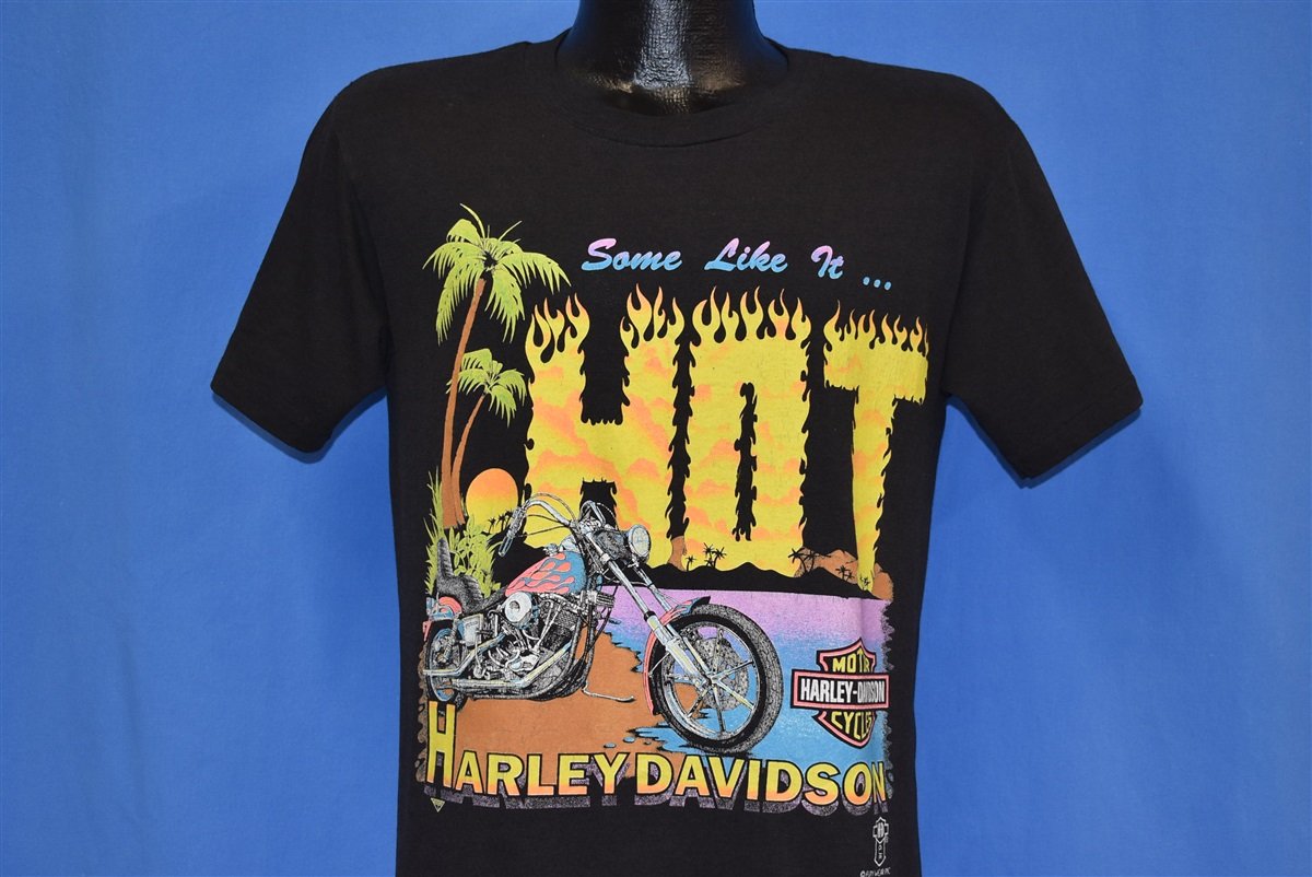 90s Harley Davidson Some Like It Hot Biker t-shirt Medium product image 1