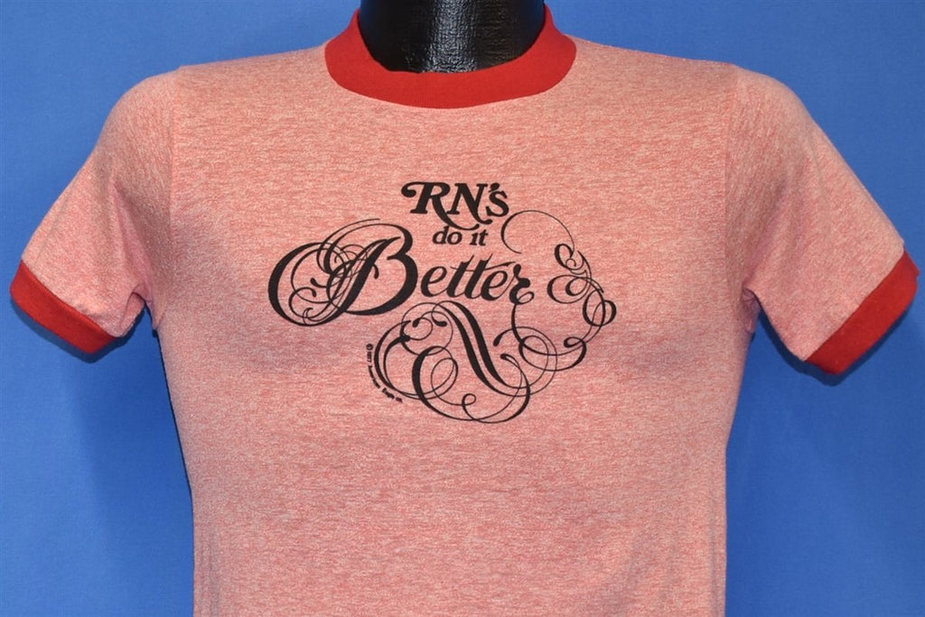 70s RN's Do It Better Ringer Funny Nurse t-shirt Small product image 1