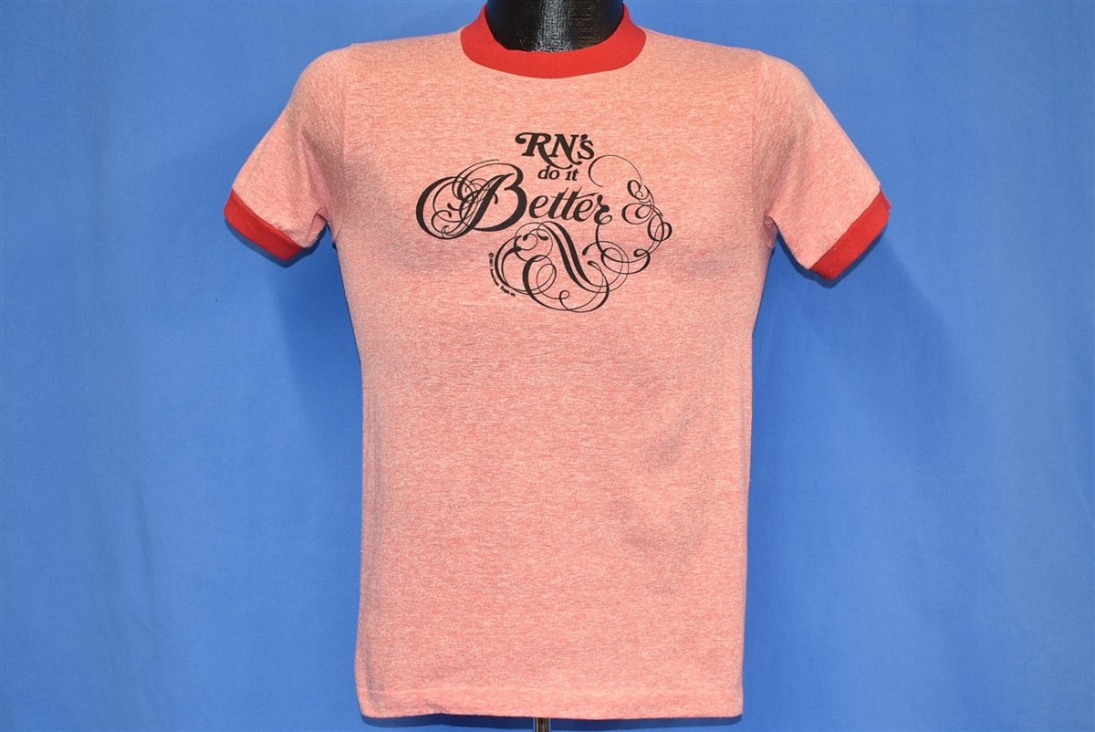 70s RN's Do It Better Ringer Funny Nurse t-shirt Small product image 2