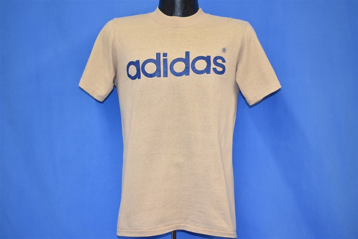 70s Adidas Spell Out Logo Beige t-shirt Small product image 2