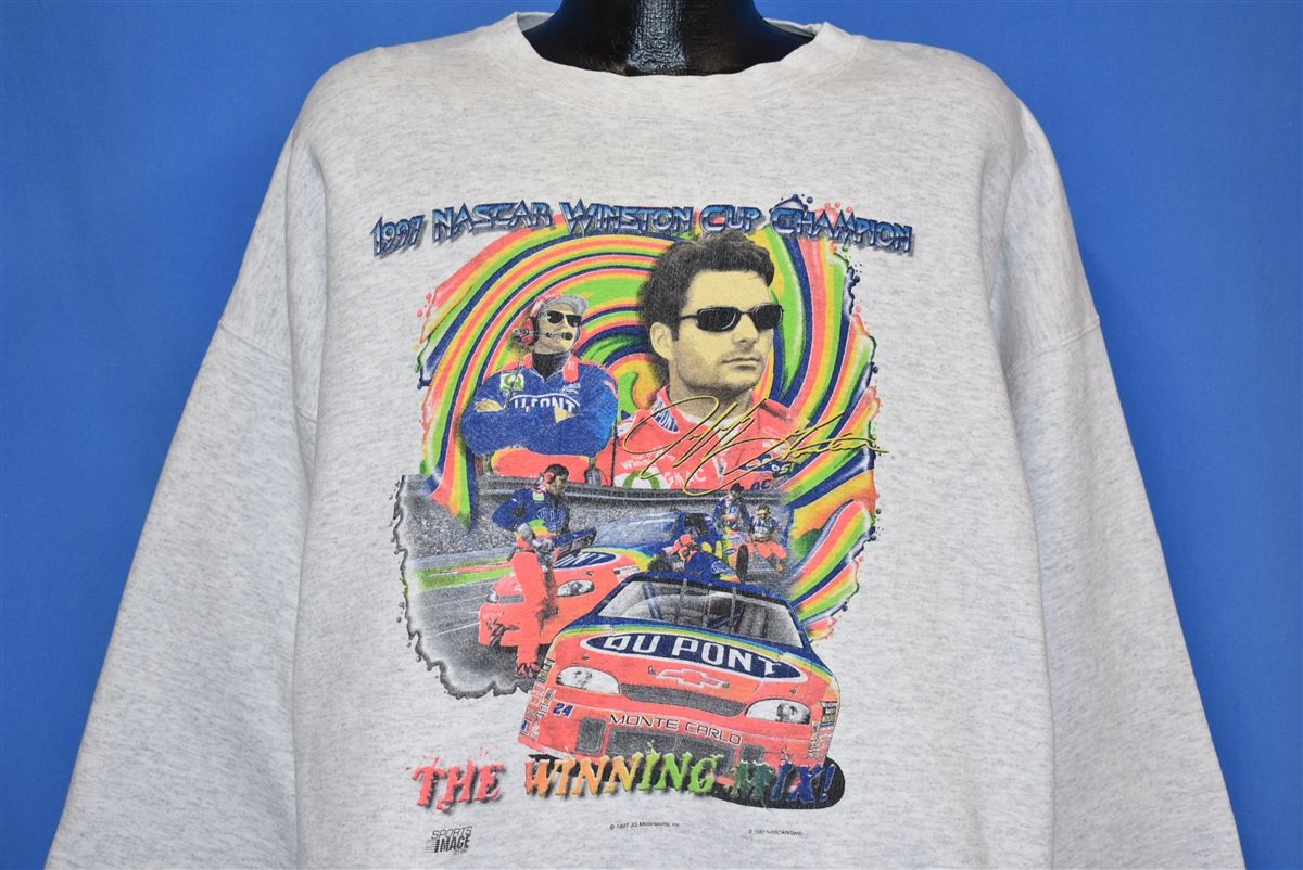 90s Jeff Gordon 1997 Winston Cup Champ Sweatshirt XXL
