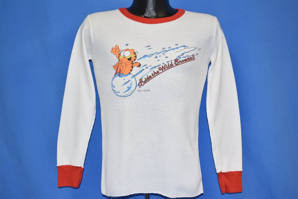 80s Garfield Thermal Ride the Wild Snowball t-shirt Small product image 2