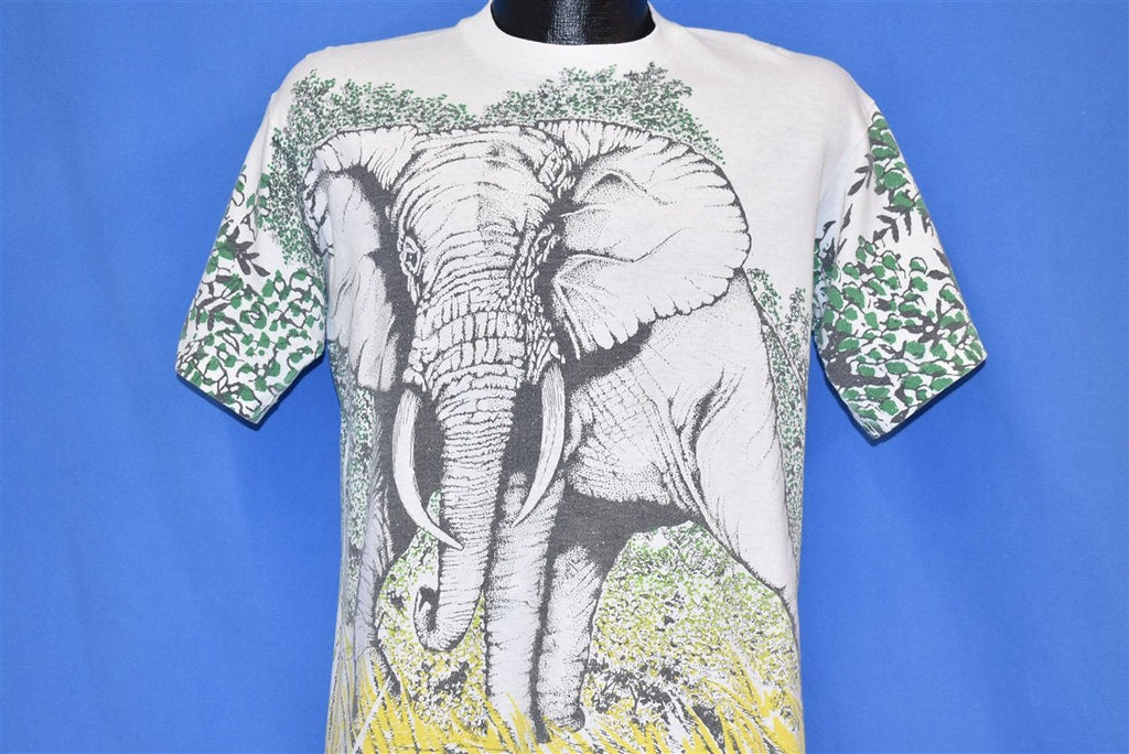 90s Elephant All Over Print Animal Wildlife t-shirt Medium product image 1