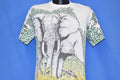 90s Elephant All Over Print Animal Wildlife t-shirt Medium product image 1
