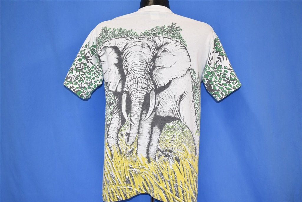 90s Elephant All Over Print Animal Wildlife t-shirt Medium product image 3